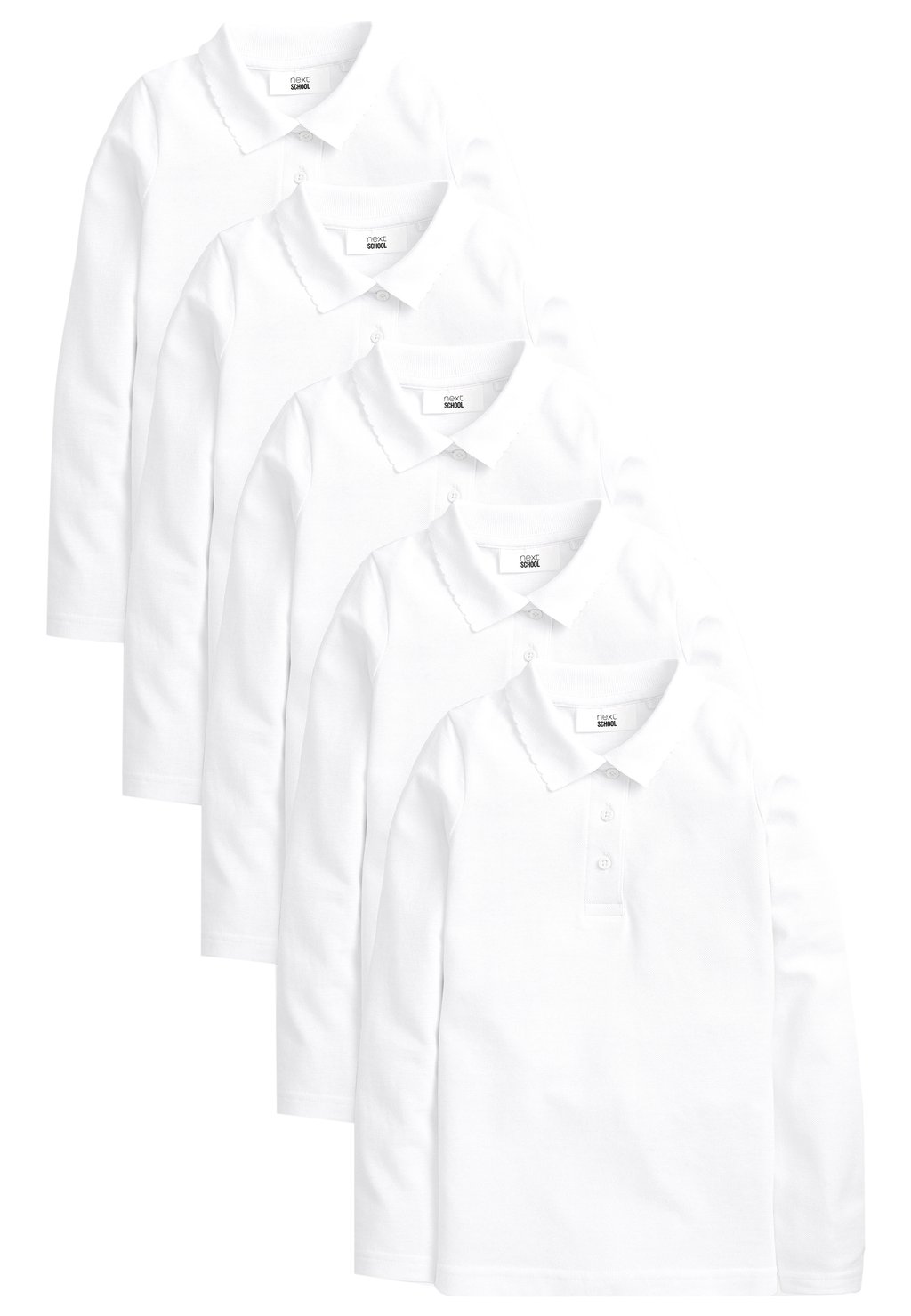 Рубашки-поло 5 Пакет Next, белый