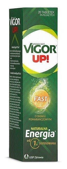 Витамины и минералы Vigor UP! Fast Smak Pomarańczowy , 20 шт витамины и минералы allnutrition mag vit 20 шт