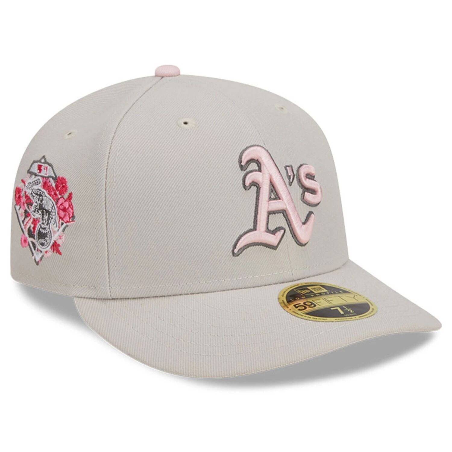 

Мужская облегающая шляпа New Era цвета хаки Oakland Athletics 2023 ко Дню матери, низкопрофильная 59FIFTY
