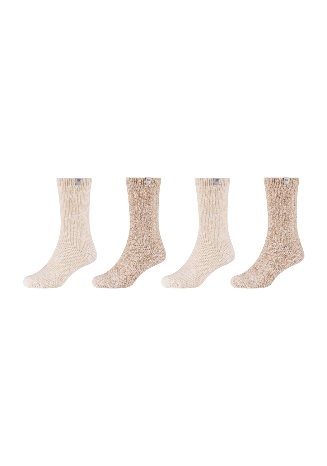 

Носки Skechers 4 шт warm & cozy, цвет offwhite mouline