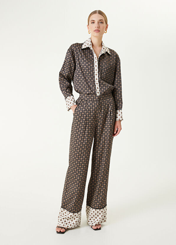 

Брюки с узором Beymen Collection, черный