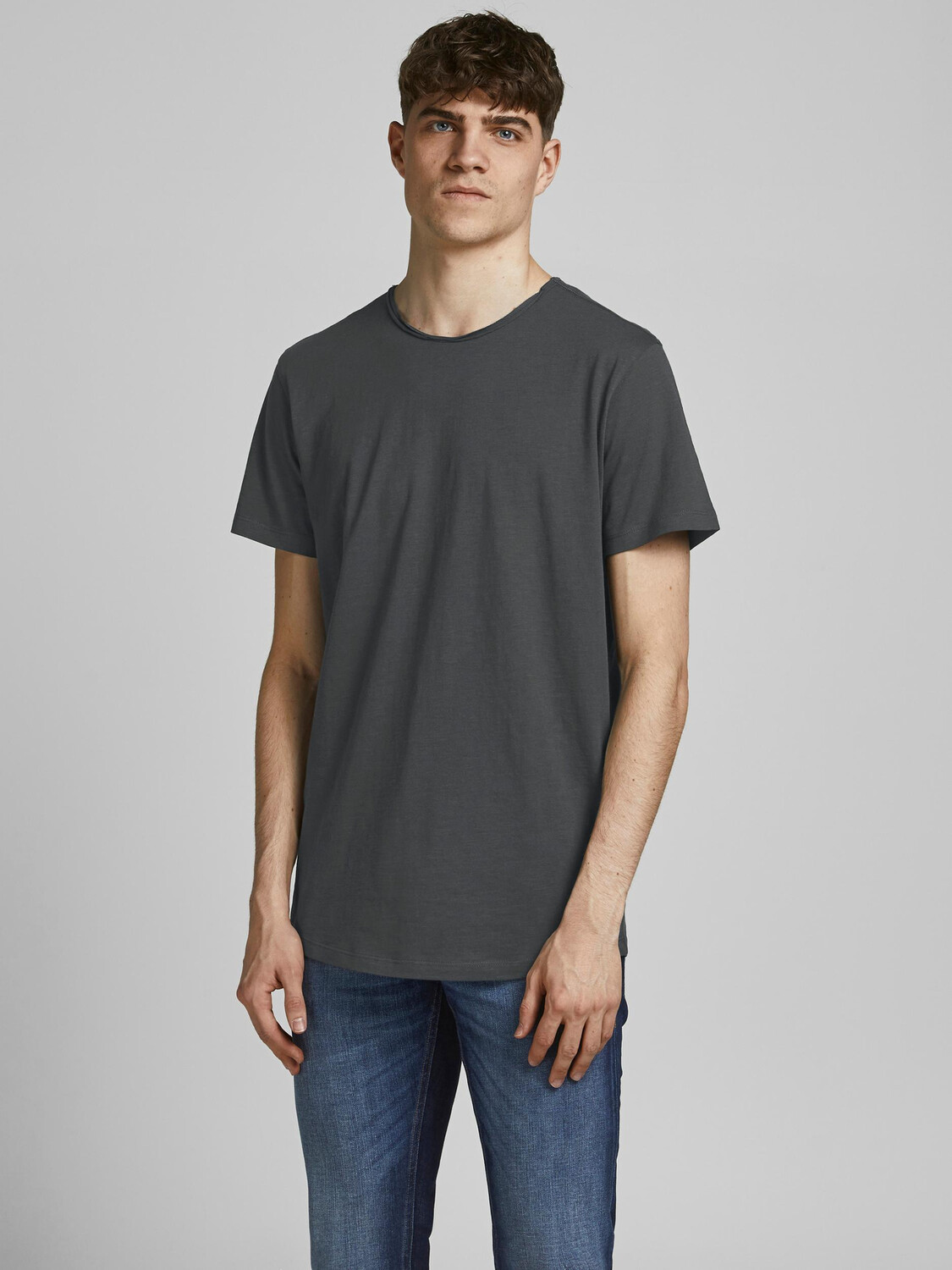 

Футболка Jack & Jones Rundhals Kurzarm JJEBASHER, серый