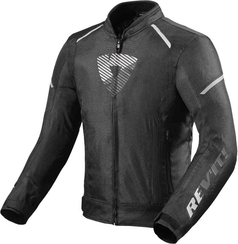 Мотоциклетная текстильная куртка Sprint H20 Revit, черно-белый
