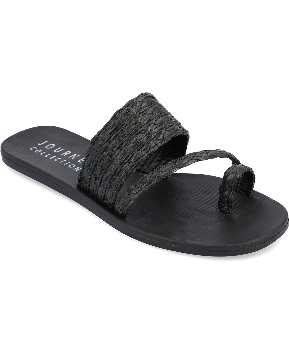 

Женские сандалии Zindy из рафии Journee Collection, черный