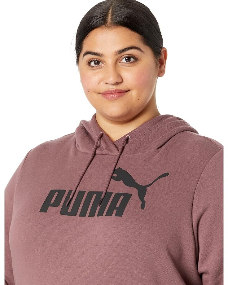 

Худи PUMA Plus Size Essentials Logo Fleece Hoodie, цвет Dusty Plum