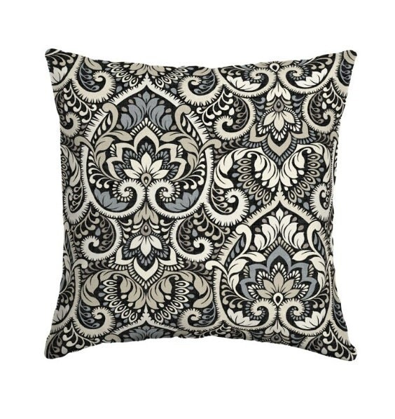 

Уличная подушка Essentials 16 x 16, черный Aurora Damask