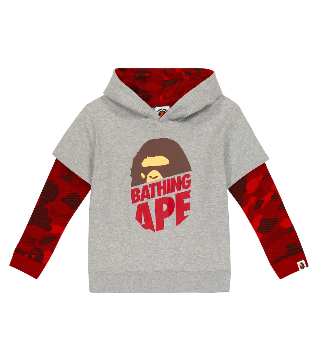 

Худи Camo Ape Head из хлопкового джерси BAPE, разноцветный