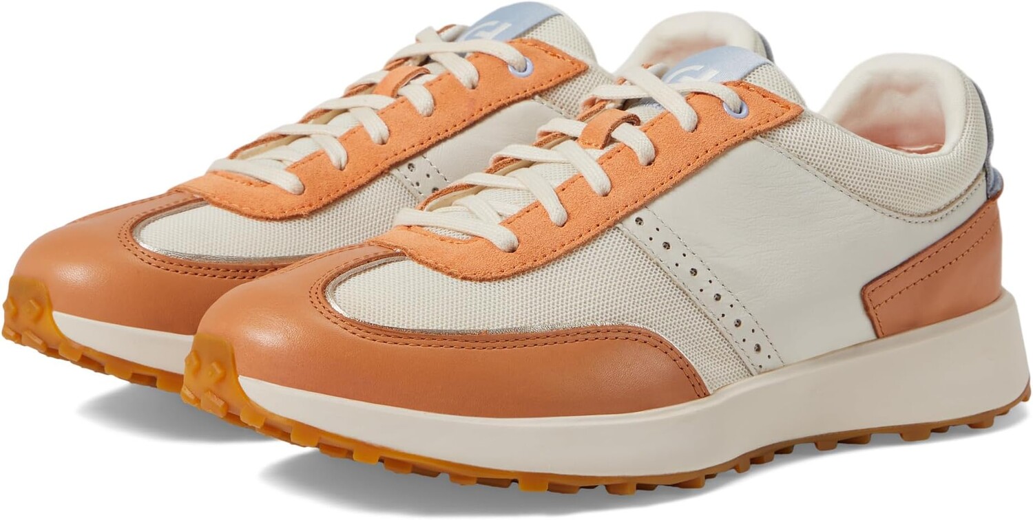 

Кроссовки Grand Crosscourt Medow Runner Cole Haan, цвет Birch/Nylon Natural Tan/Tangerine Suede