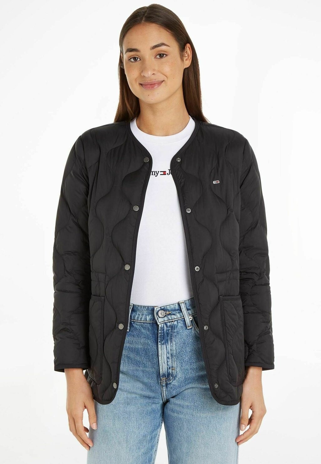 

Пуховик Tommy Jeans, черный