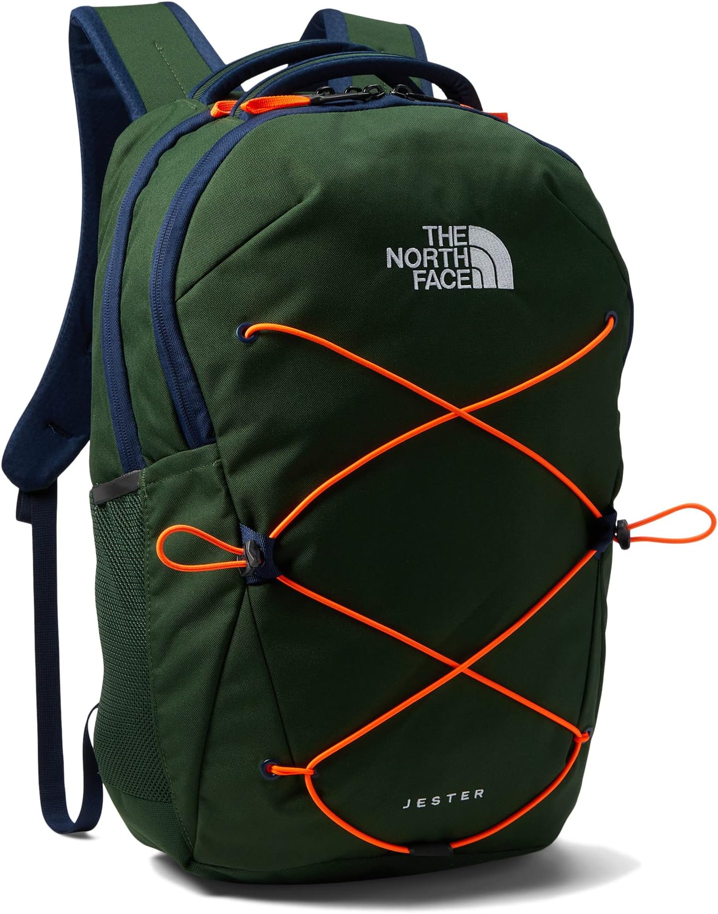 Рюкзак Jester Backpack The North Face, темно-зеленый/темно-синий/оранжевый