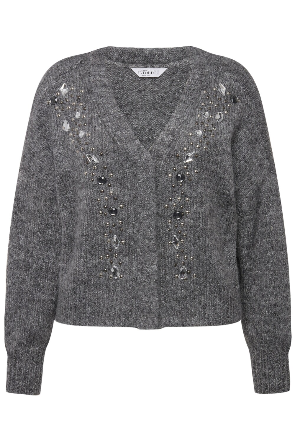 

Толстовка Studio Untold Strickjacke, цвет grau melange