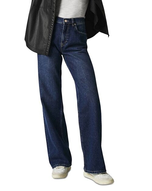 

Джинсы Tinsley Baggy High Rise в цвете Dark Roman Free People, цвет Blue