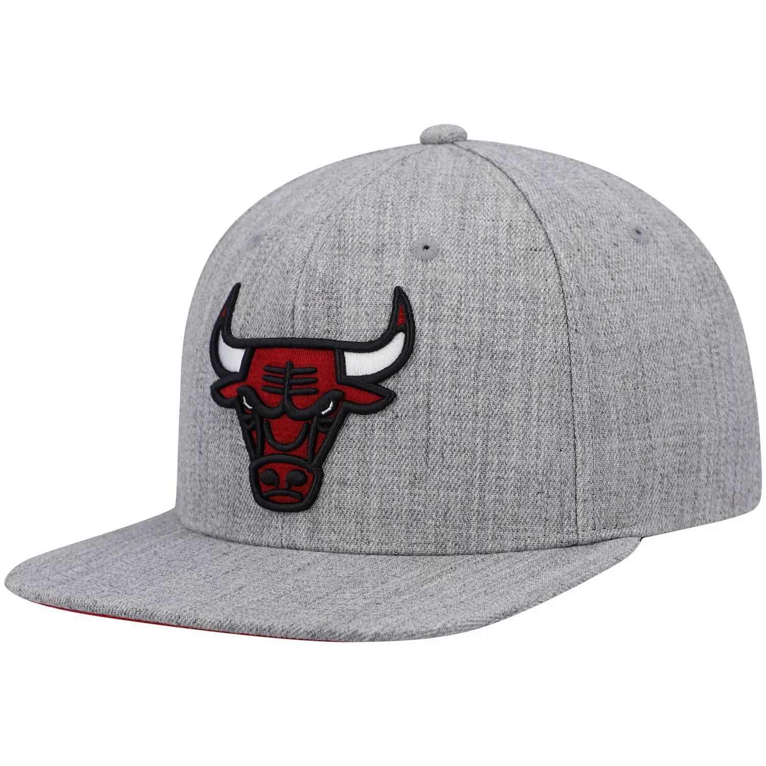 цена Мужская серая кепка Mitchell & Ness Heathered Chicago Bulls 2.0 Snapback