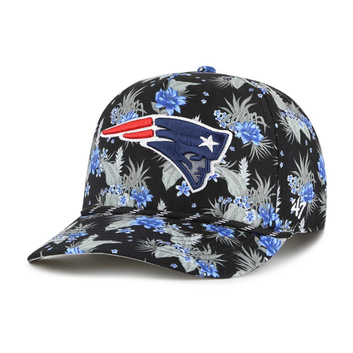 

Мужская черная регулируемая кепка New England Patriots '47 Dark Tropic Hitch