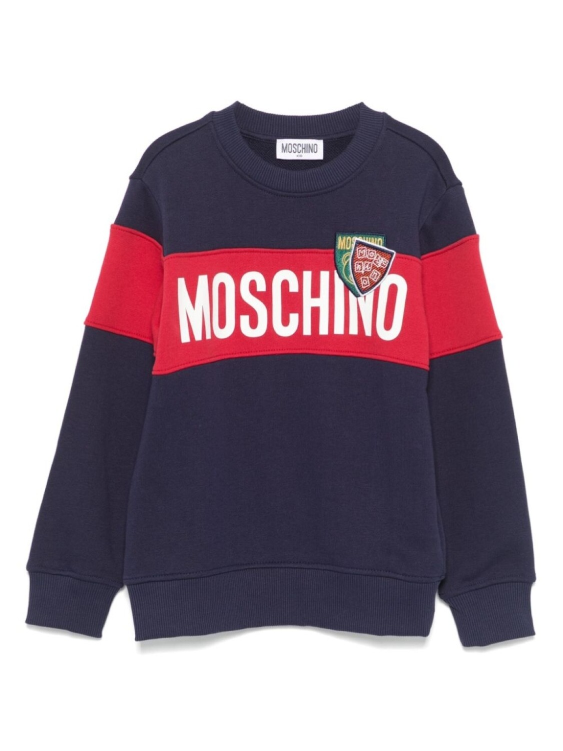 

Moschino Kids толстовка с логотипом, синий
