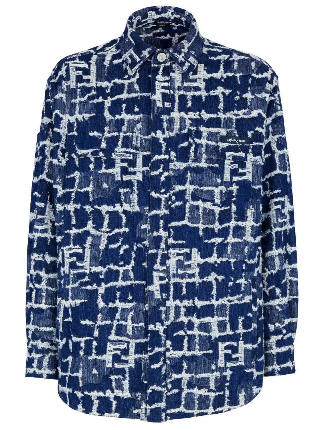 

Куртка Fendi FF denim, светло-синий
