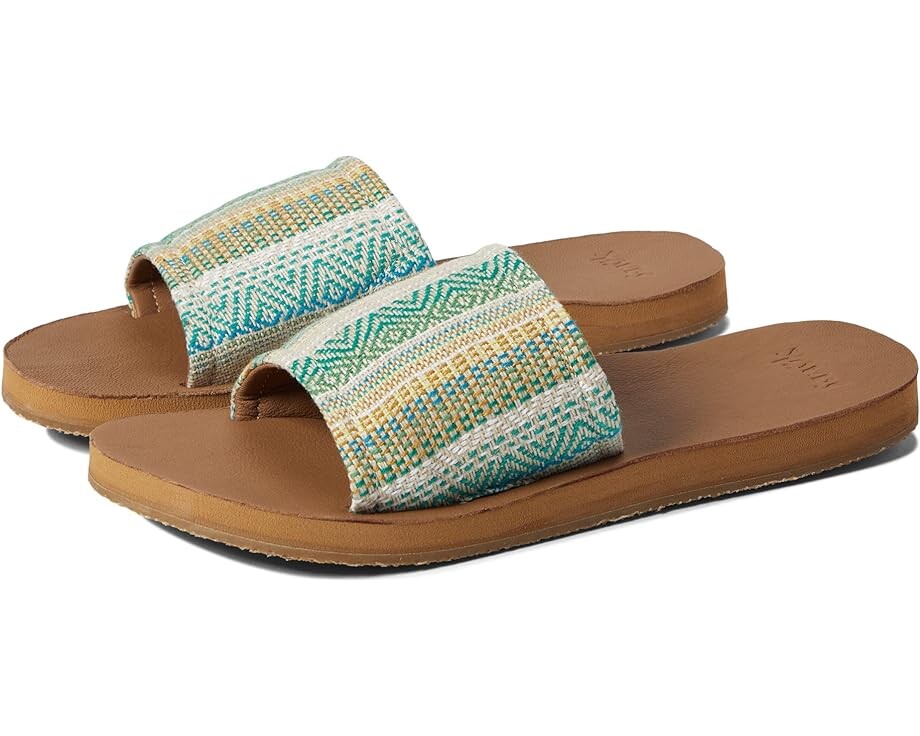 

Сандалии Sanuk Lola Artesano, цвет Green Multi