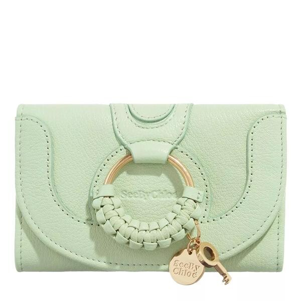 Кошелек hana wallet leather pastel See By Chloé, зеленый