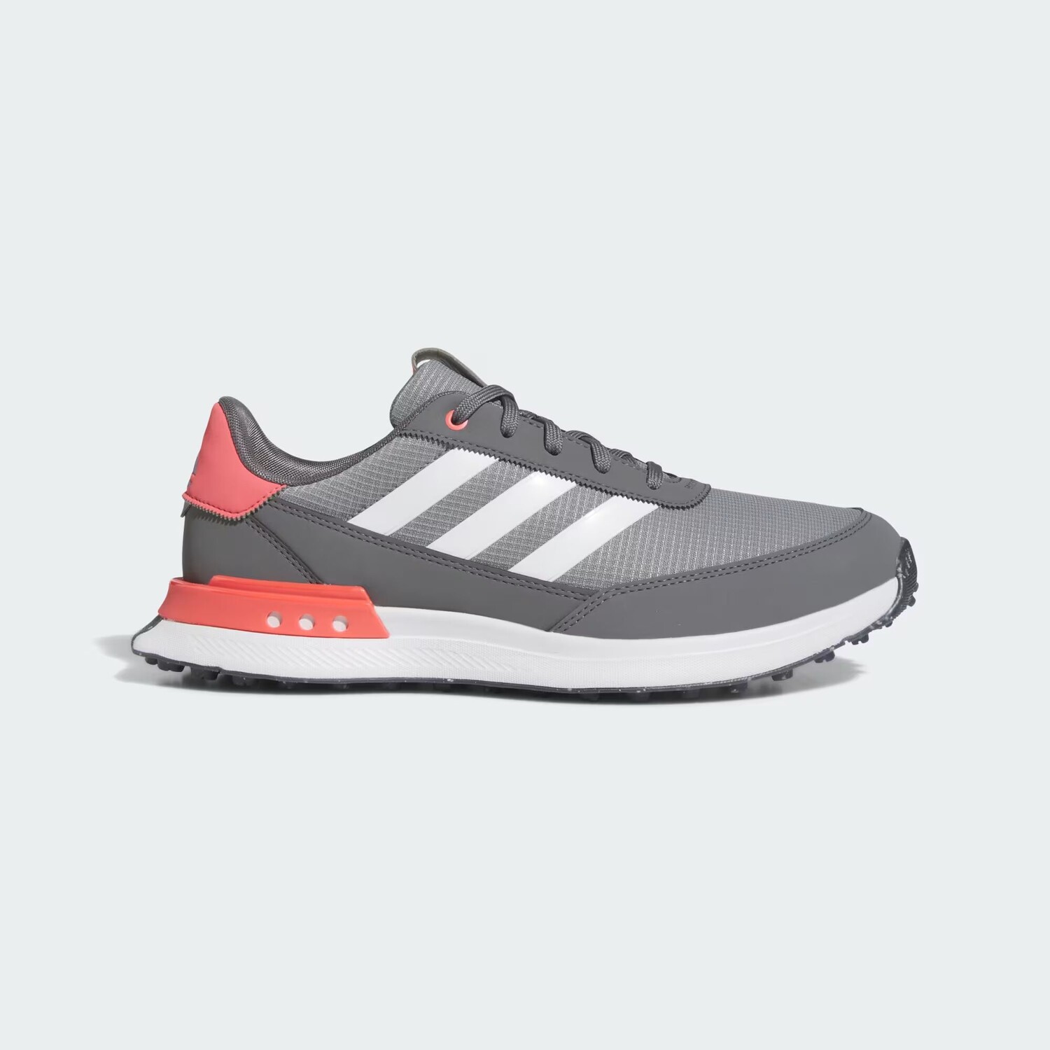

Туфли для гольфа S2G без шипов шириной 24 дюйма Adidas, цвет Grey Three/Cloud White/Preloved Scarlet
