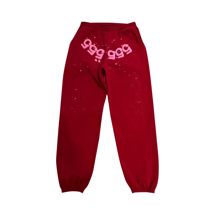 

Спортивные брюки Sp5der Number 555s 'Red', красный