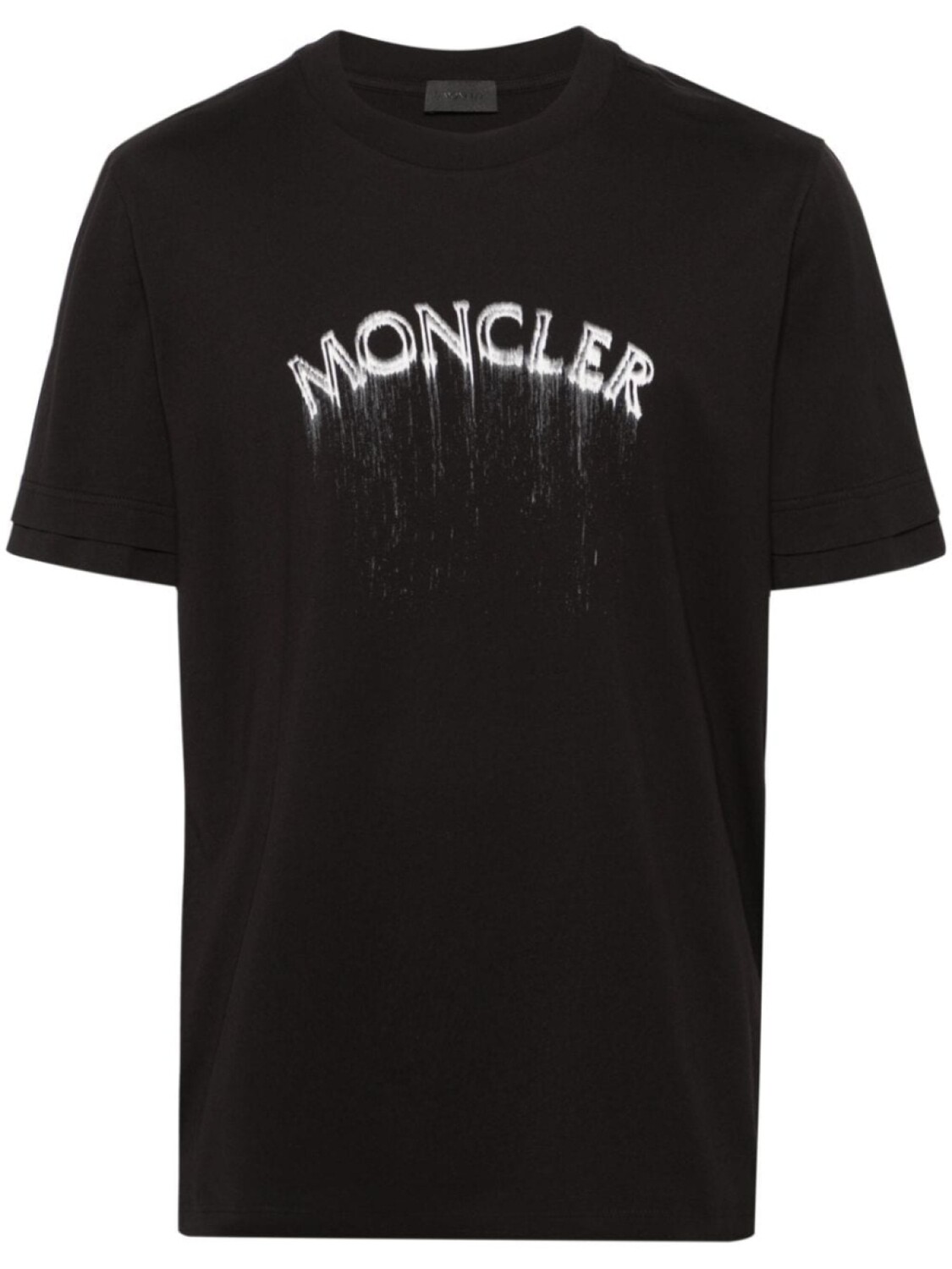 

Moncler футболка с логотипом, черный