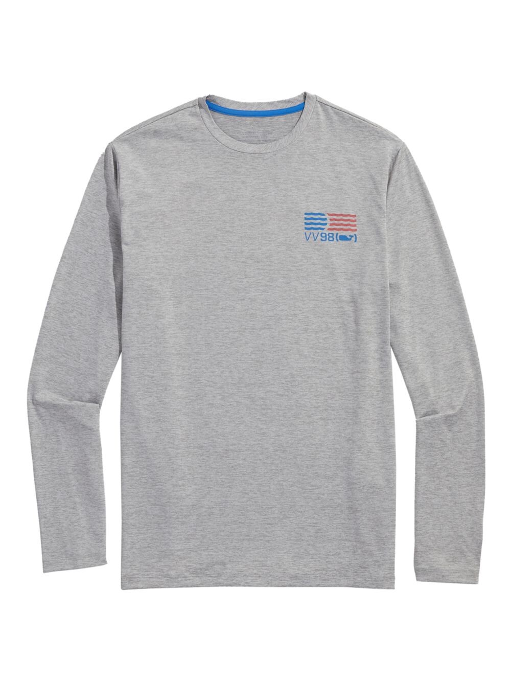 

Футболка Waving Flag Harbour Performance Vineyard Vines, Серый