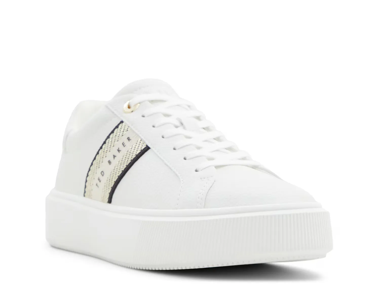 

Кроссовки Lornie Sneaker Ted Baker, белый/золотой/металлик