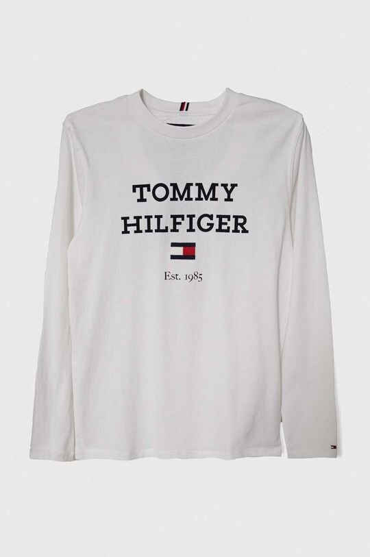 

Хлопковая рубашка с длинными рукавами для мальчиков и девочек Tommy Hilfiger, белый