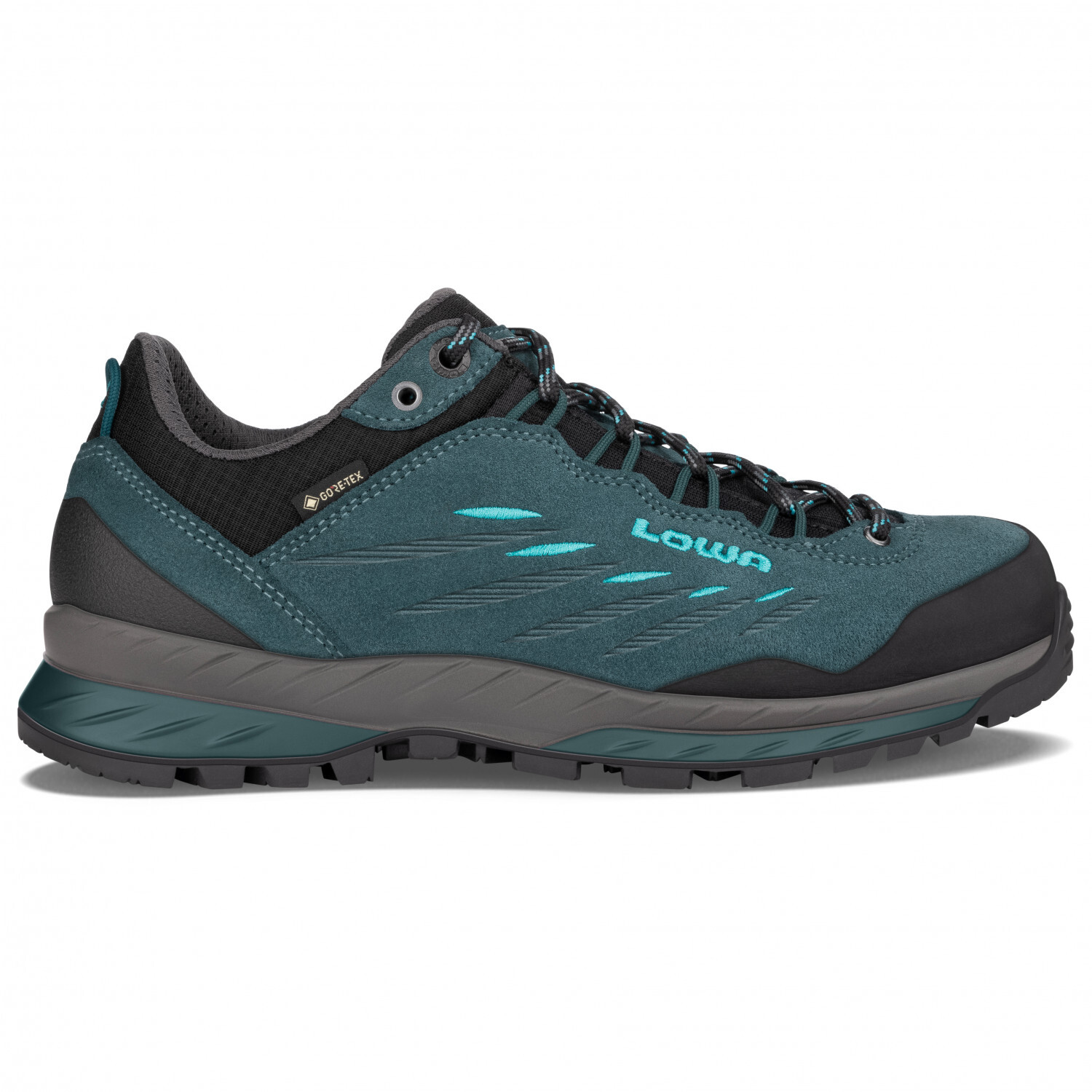 

Ботинки для прогулки Lowa Women's Delago GTX LO, цвет Petrol/Aquamarine, Серый