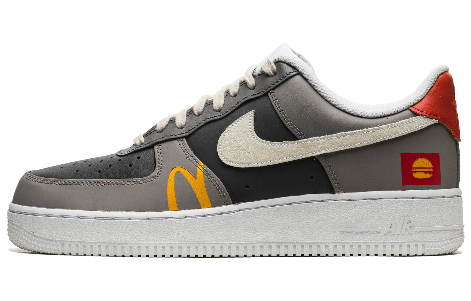 

Кроссовки Nike Air Force 1 Skateboarding Shoes Unisex Low-top Beige/Black/Gray, бежевый/черный/серый