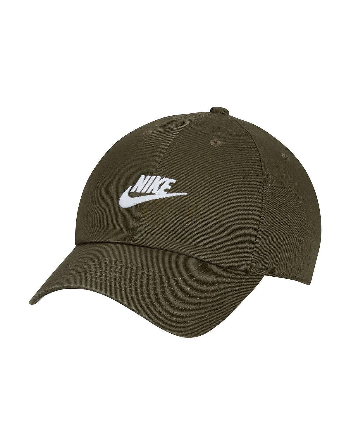 

Мужская оливковая регулируемая шляпа Futura Wash Club Nike