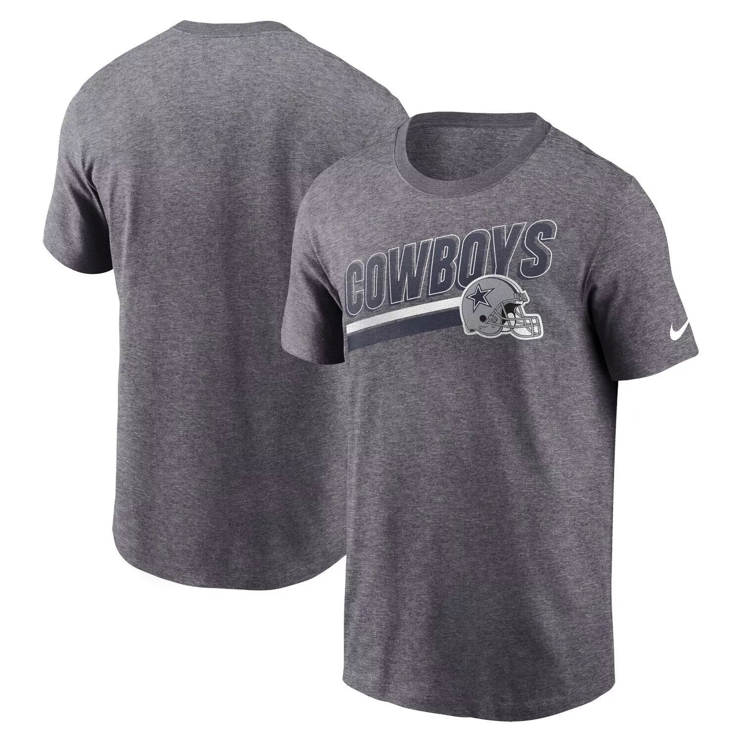 

Мужская футболка Nike Heather Charcoal Dallas Cowboys Essential Blitz Lockup