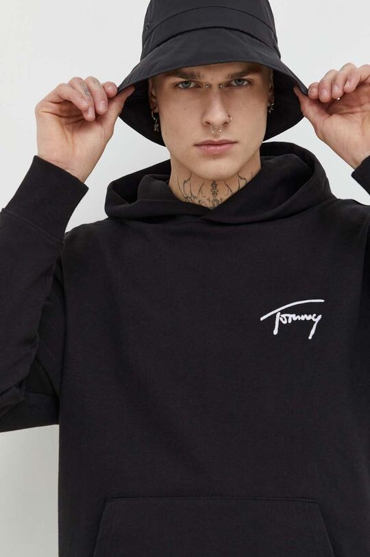 

Хлопковая толстовка Tommy Jeans, черный