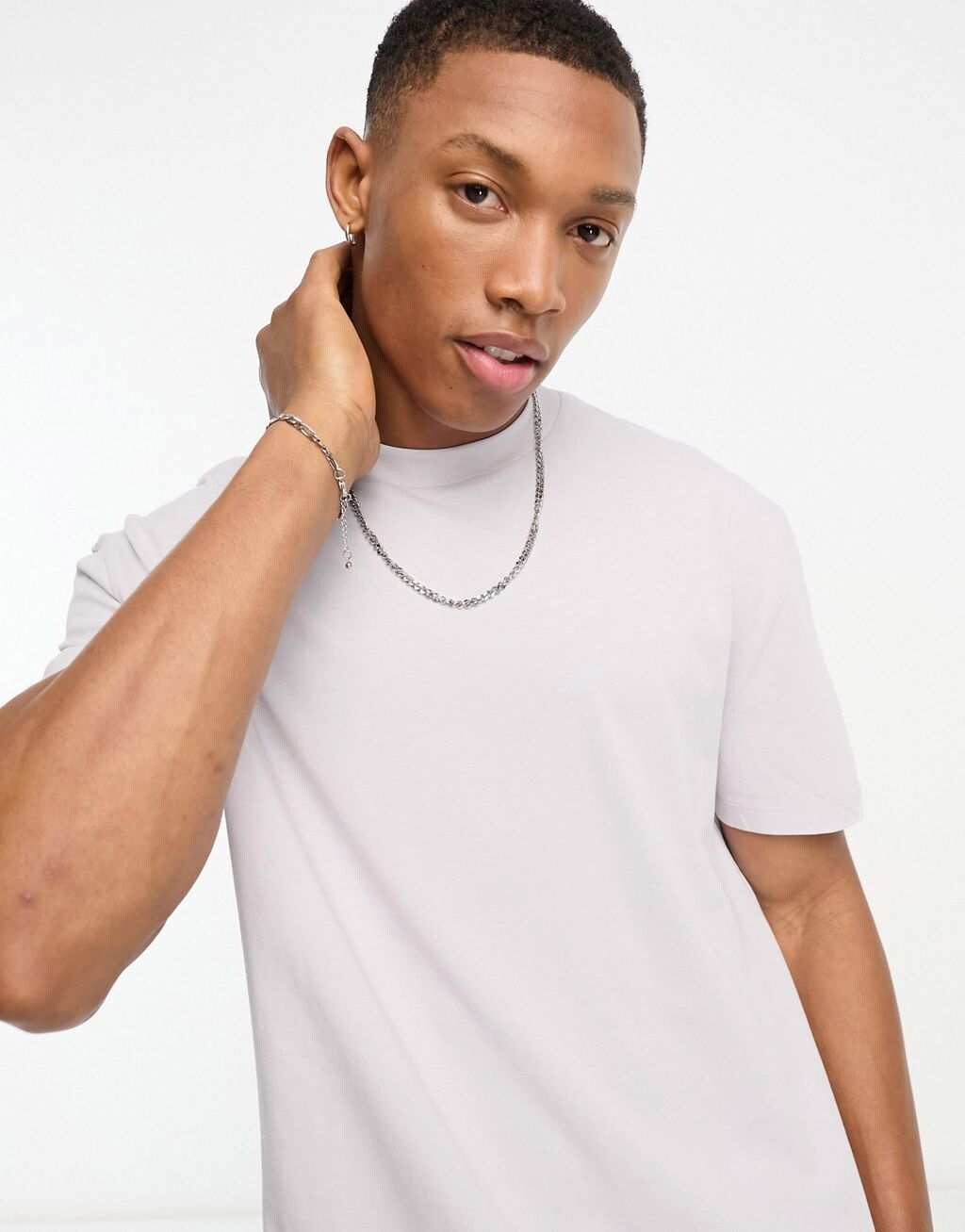 

Сиреневая футболка свободного кроя ASOS DESIGN