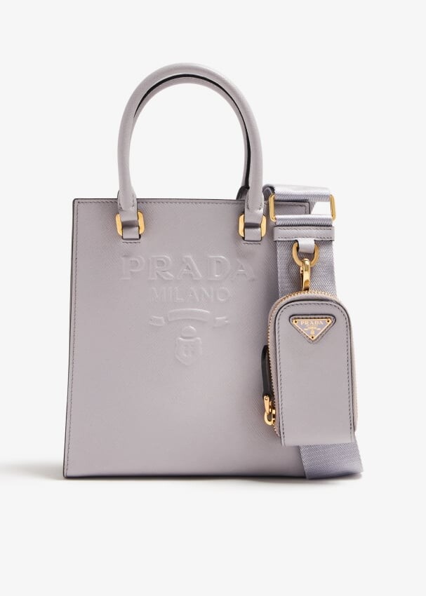 

Сумка Prada Small Saffiano Leather Handbag, фиолетовый