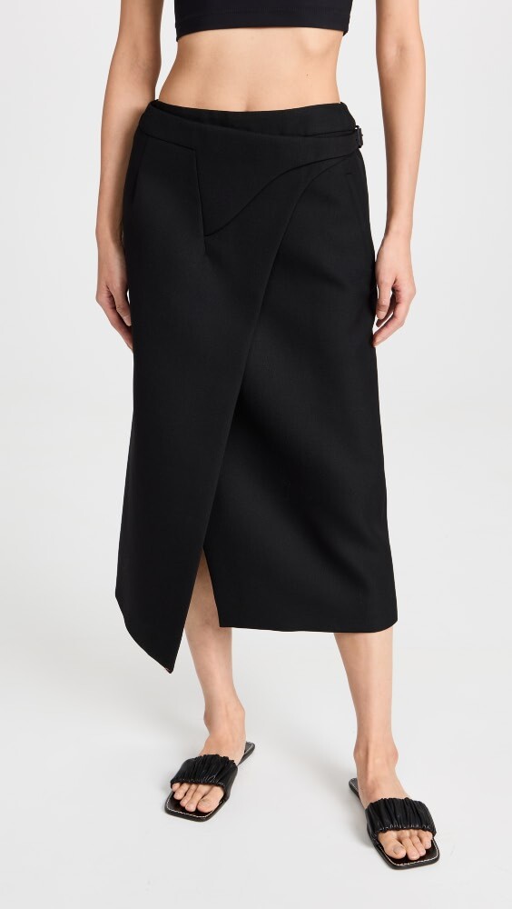 

Юбка WARDROBE.NYC Wrap Midi, черный