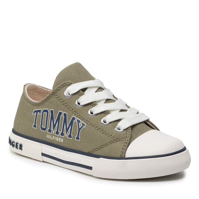 

Кроссовки Tommy Hilfiger LowCut Lace-Up, зеленый