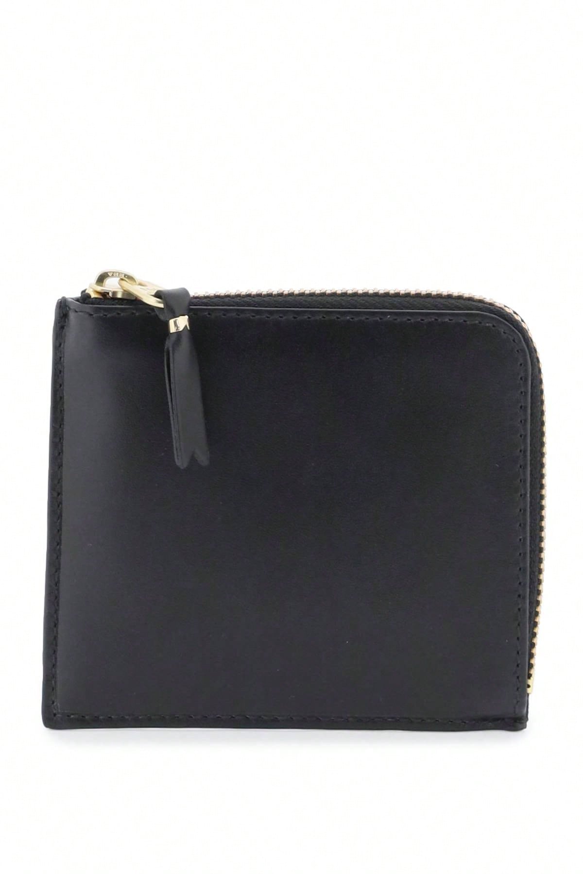 Кожаный мини-кошелек Comme Des Garcons Wallet, черный портмоне comme des garcons натуральная кожа синий