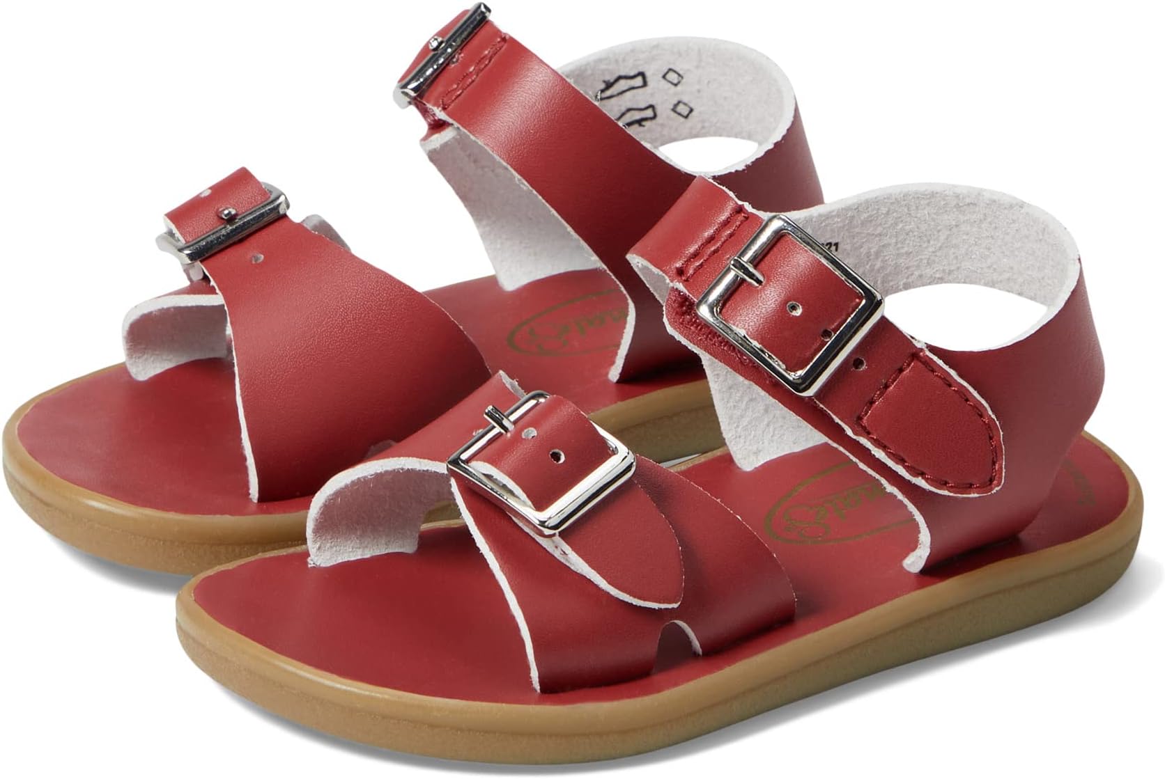 

Сандалии на плоской подошве Eco-Tide FootMates, цвет Apple Red Micro