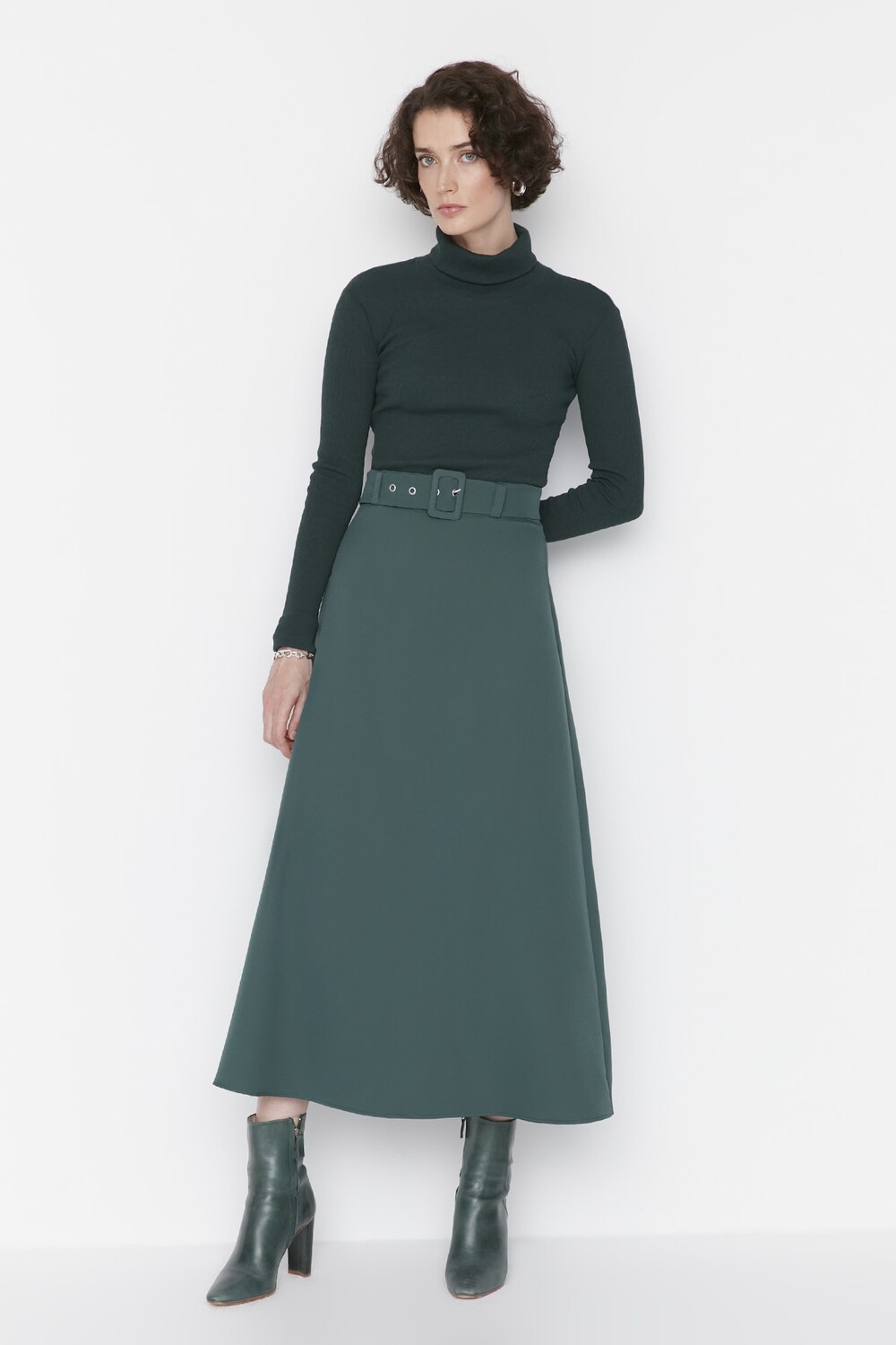 

Юбка - Зеленый - Макси Trendyol Modest, зеленый