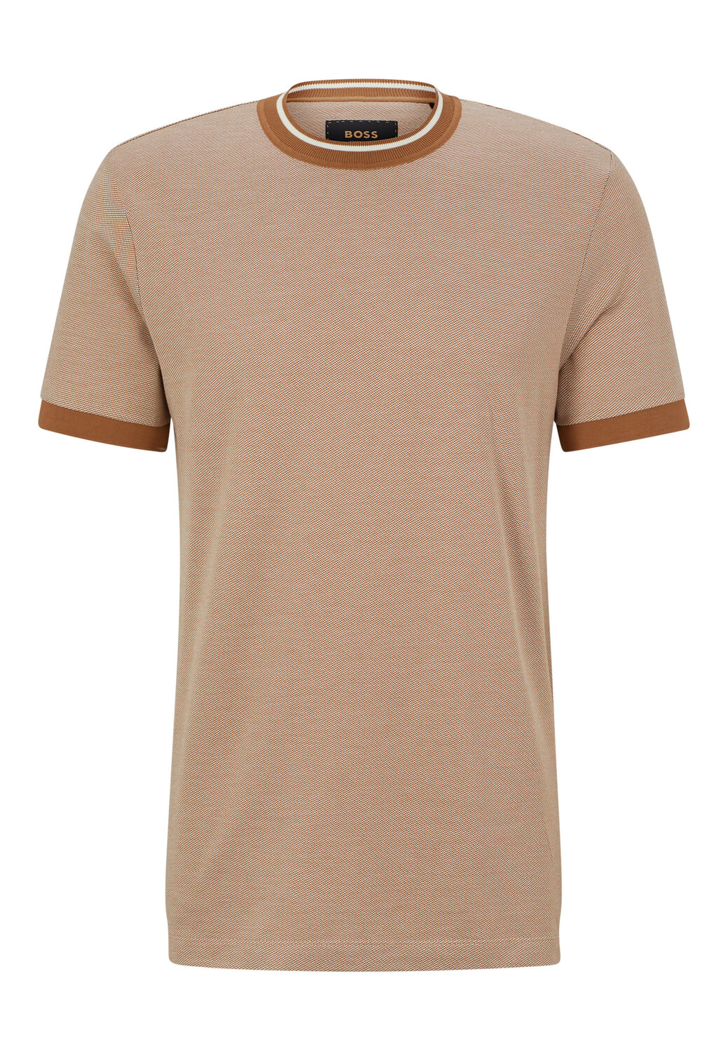 

Футболка BOSS L-TESAR 74 Regular Fit, бежевый