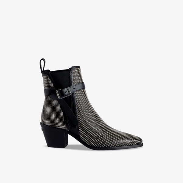 

Кожаные ботильоны Tyler Cecilia на каблуке с заклепками Zadig&Voltaire, цвет noir
