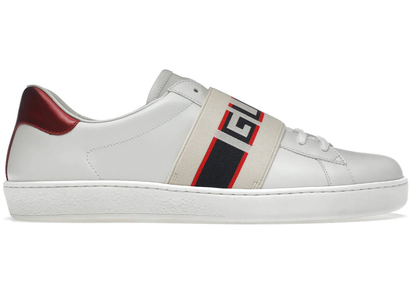 

Кроссовки Gucci Ace в полоску, белый