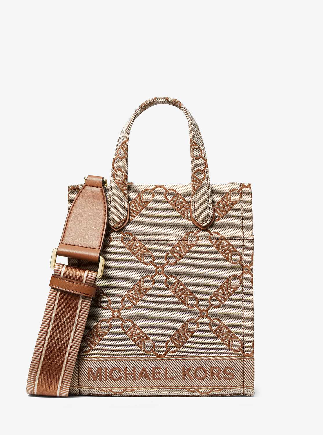 

Жаккардовая сумка через плечо Gigi Extra-Small Empire с логотипом Michael Kors