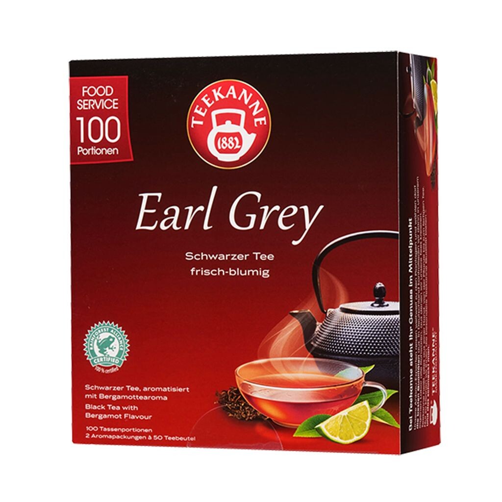 

Заварочный чайник Earl Grey черный чай свеже-цветочный 100 пакетиков 175г Teekanne
