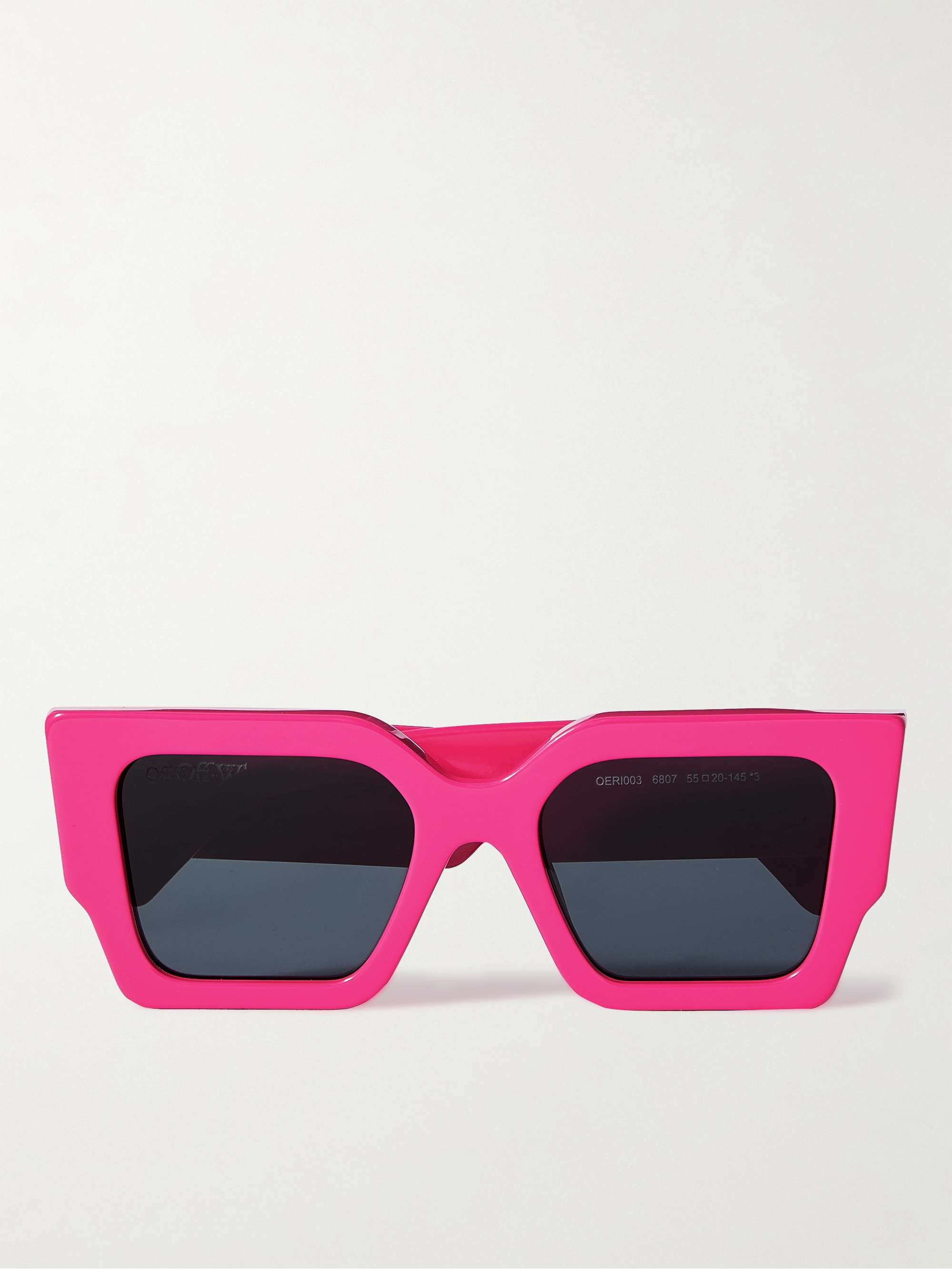 Солнцезащитные очки Catalina в квадратной оправе из ацетата OFF-WHITE, розовый
