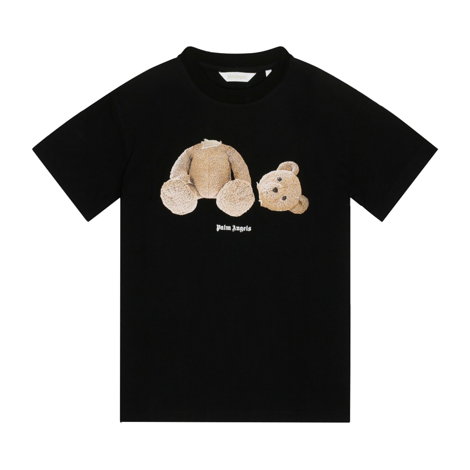 

Детская футболка Palm Angels Bear, цвет: черный/коричневый