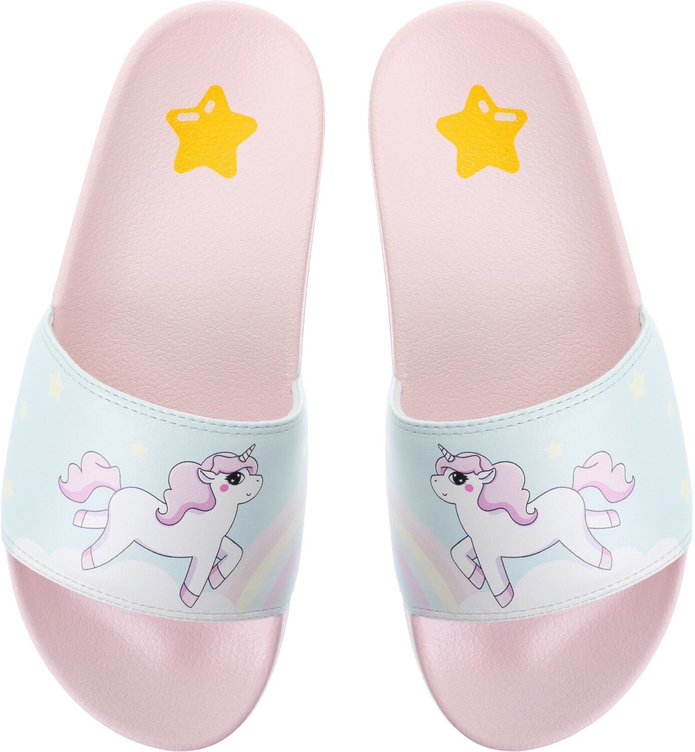 

Мюли Corimori Corimori Badelatschen Badeschuhe Erwachsene Badeschlappen Einhorn Lily, розовый