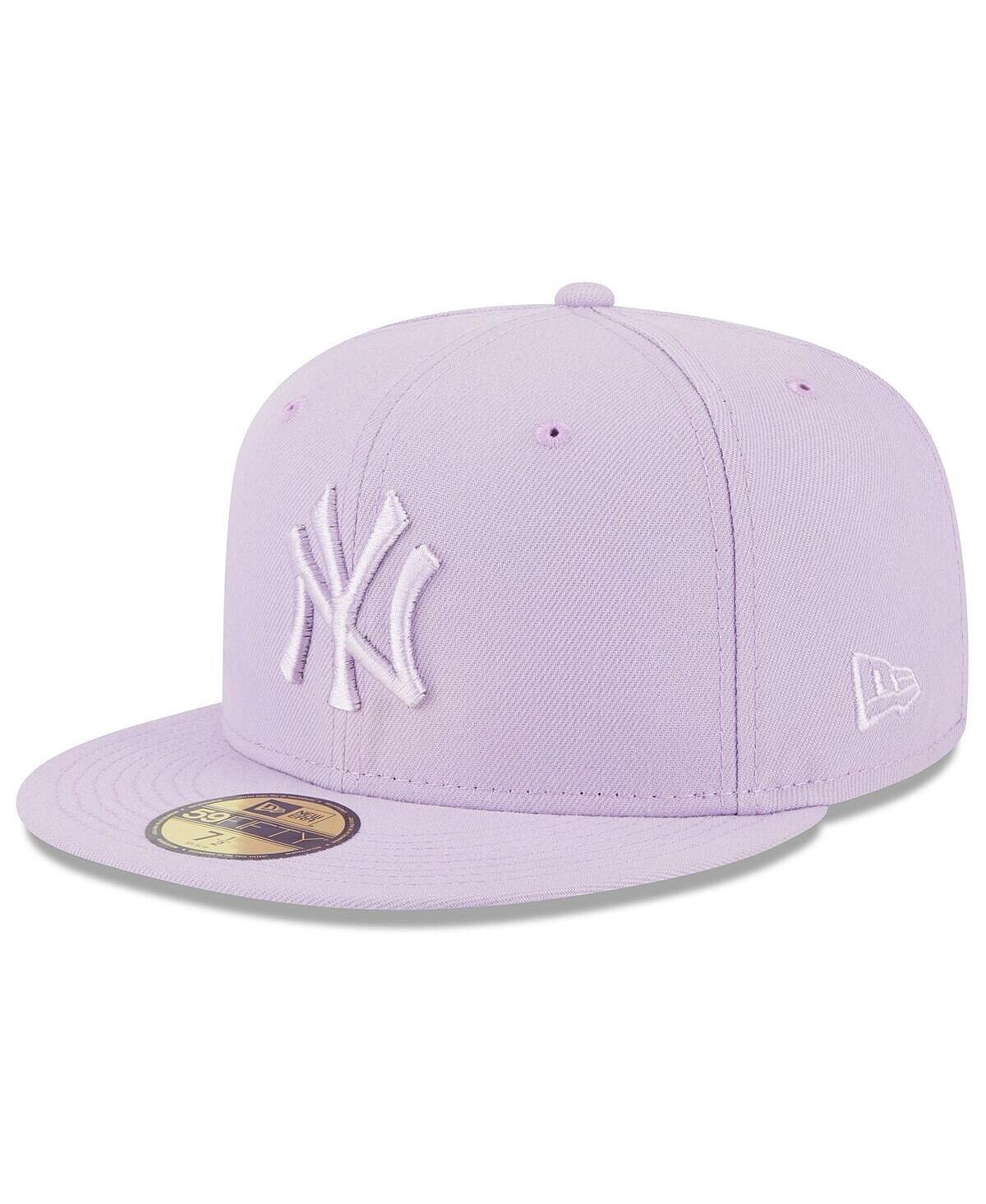 

Мужская лавандовая кепка New York Yankees 2023 Spring Color Basic 59FIFTY приталенная шляпа New Era