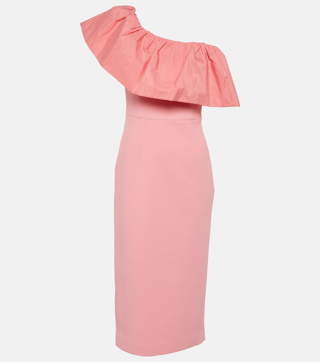 Платье миди Brittany на одно плечо REBECCA VALLANCE, розовый